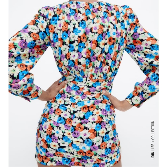 Zara Floral Print Dress - Picture 11 of 15